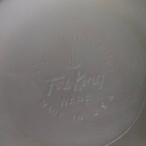 Vintage Fire-King Anchor Hocking Green Ombre Custard Bowls Set of 2 USA - Picture 5 of 5